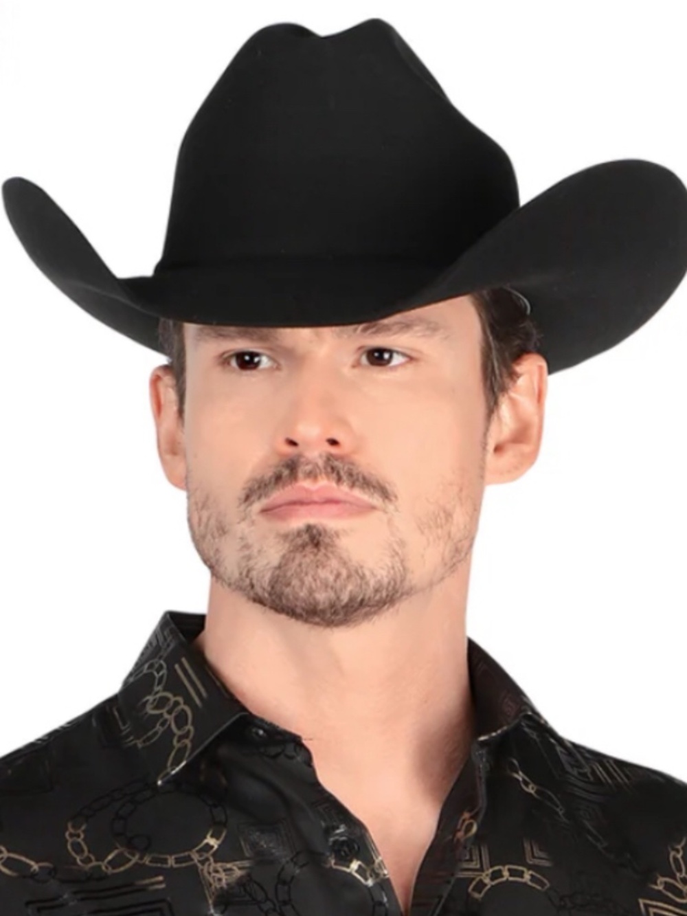 MONTERO HANDMADE BLACK FELT CATTLEMAN HAT 100% SHEEP WOOL